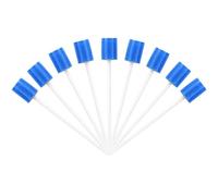 Lot de 100 Bâtonnets de Soins Buccaux Stériles, Bâtonnets Médicaux Jetables en Forme de Pétales, Doux et Confortable Tampons Hygiène Orale pour Enfants, Animaux, Adultes et Âgées, Bleue