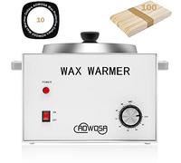 Lot de 100 bâtons de cire électrique professionnel 3 litres avec capacité de lavage de 2,3 kg pour épilation, grande croissance de paraffine, peau du visage, spa