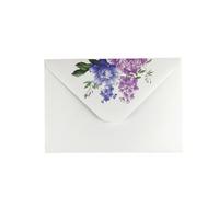 Lot de 100 belles enveloppes à motif fleurs blanches en papier de qualité supérieure 200 g parfaites pour lettres et notes
