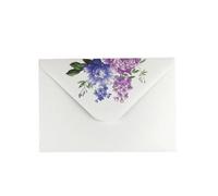 Lot de 100 belles enveloppes à motif fleurs blanches en papier de qualité supérieure 200 g parfaites pour lettres et notes