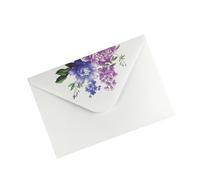 Lot de 100 belles enveloppes à motif fleurs blanches en papier de qualité supérieure 200 g parfaites pour lettres et notes anciennes enveloppes florales
