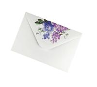 Lot de 100 belles enveloppes à motif fleurs blanches en papier de qualité supérieure 200 g parfaites pour lettres et notes