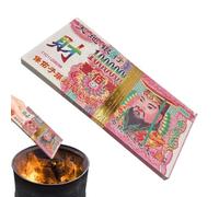 Lot de 100 bénédictions commémoratives | Ancestor Money Traditional Joss | Argent d'ancêtre pour funérailles pour festival, fantôme, festival, cérémonie du temple, culte, rituel, funéraire, tombe