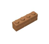 Lot de 100 blocs de brique classiques en vrac, briques profilées de maçonnerie - Pièces et pièces Lego 15533 - Café clair - 1 x 4 - Compatible avec les pièces et pièces Lego 15533 (couleur : café