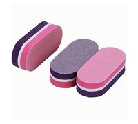Lot de 100 blocs polissoirs à ongles en éponge, 10 styles multicolores