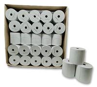 Lot de 100 Bobines Papier Thermique 80 x 80 x 12 mm pour ticket de caisse pour imprimante de tickets de caisse ou caisse enregistreuse - papier blanc haute qualité - Univers Graphique réf UGR03