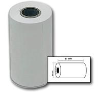 Lot de 100 - Bobines, rouleau thermique 57 x 27 x 12 pour Pidion ou terminal de paiement PORTABLE un mini rouleau papier thermique pour paiement mobile (Pidion, lngenico 8550) (Lot de 100)