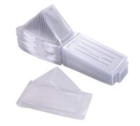 Lot de 100 boîtes à sandwich triangulaires jetables en plastique pour gâteaux, desserts, hamburgers