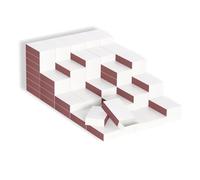 Lot de 100 boîtes d'allumettes vierges, mesurant 5,7 x 3,6 x 1,5 cm, petite boîte de rangement blanche, boîtes d'allumettes en vrac, avec grattoir double face (classique)