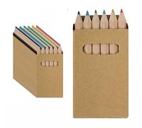Lot de 100 boîtes de 6 crayons de coloriage pour anniversaires d'enfants et cadeaux d'anniversaire d'enfants à l'école