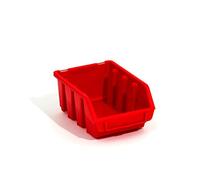 Lot de 100 boites de rangement bacs a bec en rouge ERGO-Box taille 2