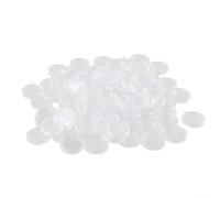 Lot de 100 boîtes de rangement rondes empilables en plastique transparent pour pièces de monnaie de 26 mm de diamètre