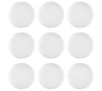 Lot de 100 boîtes de rangement rondes en plastique avec protection épaisse pour pièces de monnaie 34 mm