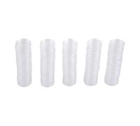 Lot de 100 boîtes de rangement rondes en plastique transparent de 25 mm, adaptées pour ranger des jetons, des badges, des médailles, des pièces commémoratives et des capsules de collection