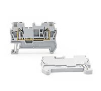 Lot de 100 borniers à ressort ST 1,5, connecteurs for rail DIN 1,5 mm, câblage électrique sécurisé, usage industriel(ST-1.5-100PCS-GRAY)