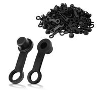 Lot de 100 bouchons de vis de frein, 8 mm capuchons pour étrier de frein de moto avec support, couvercle de mamelon de purge en caoutchouc, capuchon de graisse anti-poussière pour voitures et motos