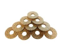 Lot de 100 bouchons en liège M8 25 mm x 9 mm x 1 mm - Robuste, amortissant les vibrations et n'abîme pas les surfaces. Idéal pour la construction mécanique, le montage de meubles et le bricolage
