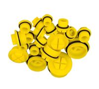 Lot de 100 bouchons mâles en plastique M20 x 1,5 pour machine à laver, radiateur et accessoires de plomberie étanches