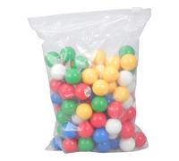 Lot de 100 boules de bingo colorées de rechange avec transparent, 1 à 100 | Balles numérotées pour les activités scolaires et communautaires, poids léger et lumineux, chiffres clairs