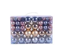 Lot de 100 boules de Noël scintillantes assorties à suspendre