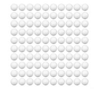 Lot de 100 boules de polystyrène solides pour travaux manuels, arrangements floraux, décoration de gâteaux pour arbre sucré et projets de modélisation (2,5 cm)