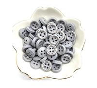 Lot de 100 boutons en bois colorés de 10 mm, 4 trous, pour cuir, vêtements, manteaux, à coudre pour loisirs créatifs,10 mm