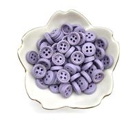 Lot de 100 boutons en bois colorés de 10 mm, 4 trous, pour cuir, vêtements, manteaux, à coudre pour loisirs créatifs,10 mm