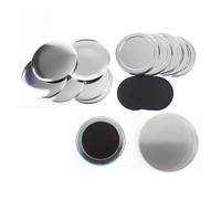 Lot de 100 boutons magnétiques en caoutchouc souple, fournitures for badges, loisirs créatifs, épingles Pour la production artisanale(58mm)