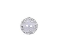 Lot de 100 boutons pailletés en résine à 2 trous pour travaux manuels, couture, remplacement du tricot, gilets pour bébés et enfants, artisanat fait à la main, étoile à cinq branches 15 mm