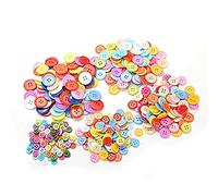 Lot de 100 boutons ronds réutilisables en plastique, pour la couture, le bricolage, 5 tailles au choix, 9 mm, bon marché et de bonne qualité