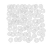 Lot de 100 boutons ronds transparents à double trou pour outils de couture, accessoires de vêtements, décoration de bricolage (15 pièces)
