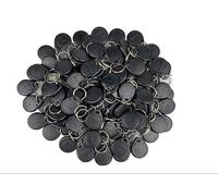 Lot de 100 bracelets intelligents en silicone RFID avec contrôle d'accès - 125 kHz EM4100 NFC - Étanche - Noir