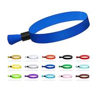 Lot de 100 bracelets jetables colorés et légers - Concert, club et entrée d'événement (bleu)