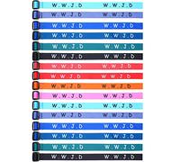 Lot de 100 bracelets Wwjd avec inscription « What would Jesus Do » - Bracelets religieux chrétiens - 10 couleurs - Bracelets tissés pour femmes, hommes, enfants, Plastique, tissu tissé, plastique