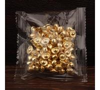 Lot de 100 breloques en plastique doré Attract Wealth Luck Mini Dollars Lingots Doré Melon