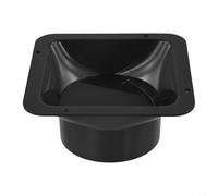 Lot de 100 brides carrées en plastique ABS pour connecteur avec conduit de valve anti-retour pour extracteur de salle de bain 150 mm de diamètre pour ventilateurs de cuisine ou ventilateurs en ligne