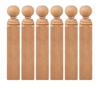 Lot de 100 broches de balustre en bois non peintes pour décoration européenne, escaliers et travaux manuels, parfaits pour vos projets