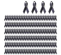 Lot de 100 broches en ruban de satin, nœuds rouges avec épingles de sécurité dorées - Épingles de sensibilisation au VIH et au SIDA - Journée mondiale du sida, collecte de fonds et promotions de fonds