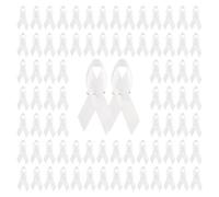 Lot de 100 broches en ruban de sensibilisation au cancer du sein et du bien-être public, Moyen, Comme décrit