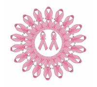 Lot de 100 Broches Octobre Rose rubans de sensibilisation au cancer du sein,Pin's Octobre Rose Ruban,Épinglettes Lutte Contre Le Cancer Avec épingles à Nourrice Pré-DéCoupé, pour manteau, veste