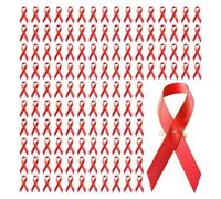 Lot de 100 broches ruban tendance pour le cancer du sein - Broche de sensibilisation - Bien-être public, taille unique, Comme décrit