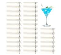 Lot de 100 brochettes à cocktail en forme de boule disco - Pour les fournitures de fête intérieure et extérieure, vacances, Noël, sandwichs, barbecue, charcuterie, gâteaux, repas