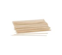 Lot de 100 brochettes en bois 20 cm Nature