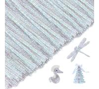 Lot de 100 Brossettes en Chenille, Colorées, Paillettes, en Chenille, Pipe Nettoyeur pour Art, Nettoyant pour Pipe pour Art et Artisanat Bricolage, Bricolage Créatif Créatif Noël Décoration Cadeau