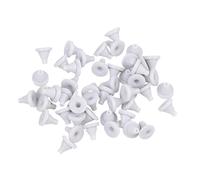 Lot de 100 buses de rechange en silicone pour pommeau de douche - Embout rond - Embout rond - Facile à utiliser - Pièces faciles à installer