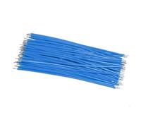 Lot de 100 câbles de soudure for PCB 26 AWG, 5/10/15/20 cm, fil de raccordement, conducteur en étain, connecteur de fils électroniques DIY(Blue,10cm)