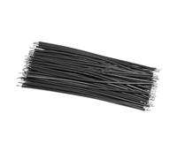 Lot de 100 câbles de soudure for PCB 26 AWG, 5/10/15/20 cm, fil de raccordement, conducteur en étain, connecteur de fils électroniques DIY(Svart,10cm)