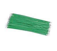 Lot de 100 câbles de soudure for PCB 26 AWG, 5/10/15/20 cm, fil de raccordement, conducteur en étain, connecteur de fils électroniques DIY(Green,15cm)