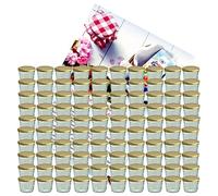 Lot de 100-capacité : 230 ml cap + cro to 82 doré diamant sucre avec couvercle gelierzauber livret de recettes