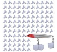 Lot de 100 Capots d'hameçon de pêche, étuis de protection pour leurres et hameçons aigus, accessoires de support de sécurité sécurisés pour boîte à gré, équipement de pêche en plein air, protection